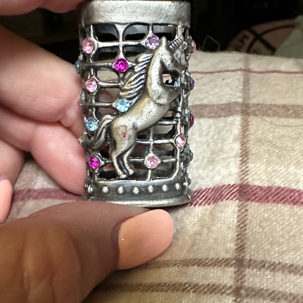 Majestic Silver Gem-Encrusted Holder
